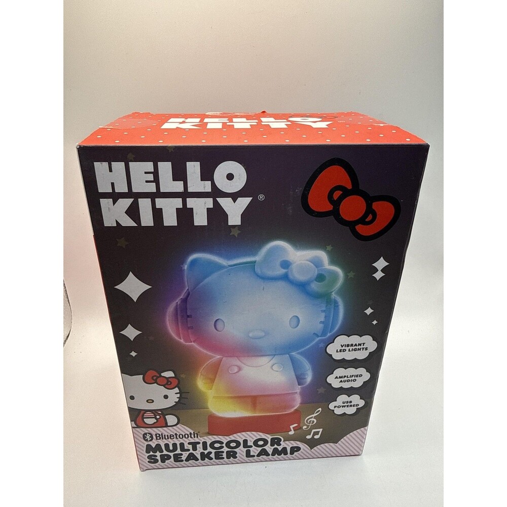 Hello Kitty Bluetooth Multicolor Speaker Lamp HKBTLEDMLD01 LED USB Portable